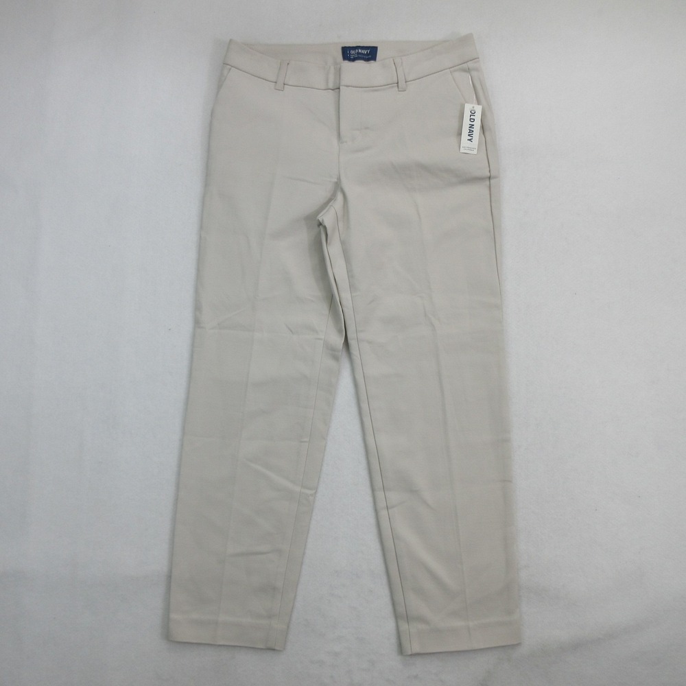 Old Navy Women's Pants 2 Regular Harper Mid Rise Stretch Chino Palomino Beige Ne